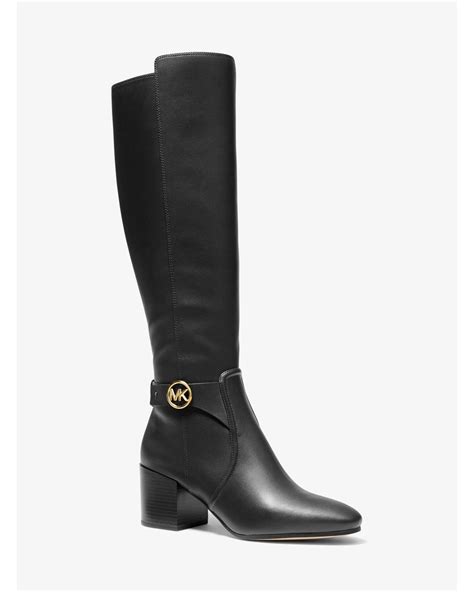 black riding boots michael kors|michael kors cowboy boots.